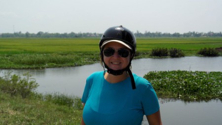 Coup de scoot etrne les rizières de Hoi An, Vietnam